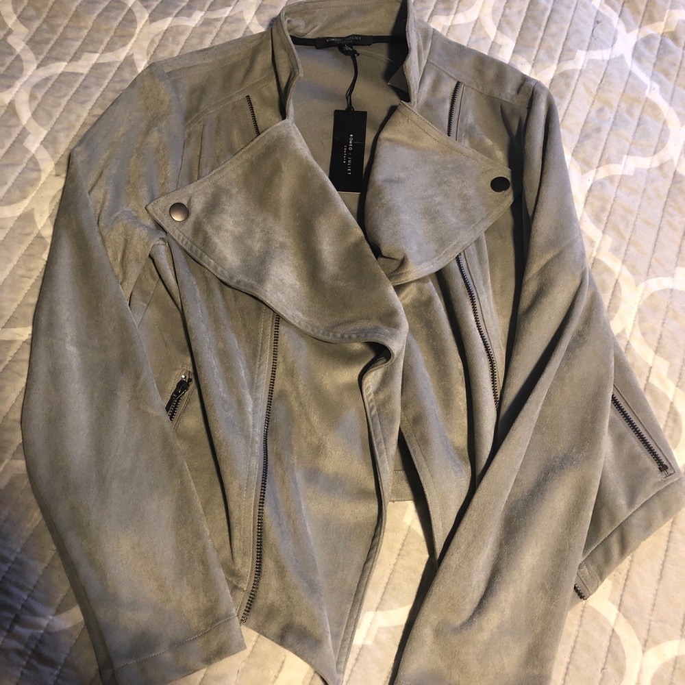 Gray Moto Jacket